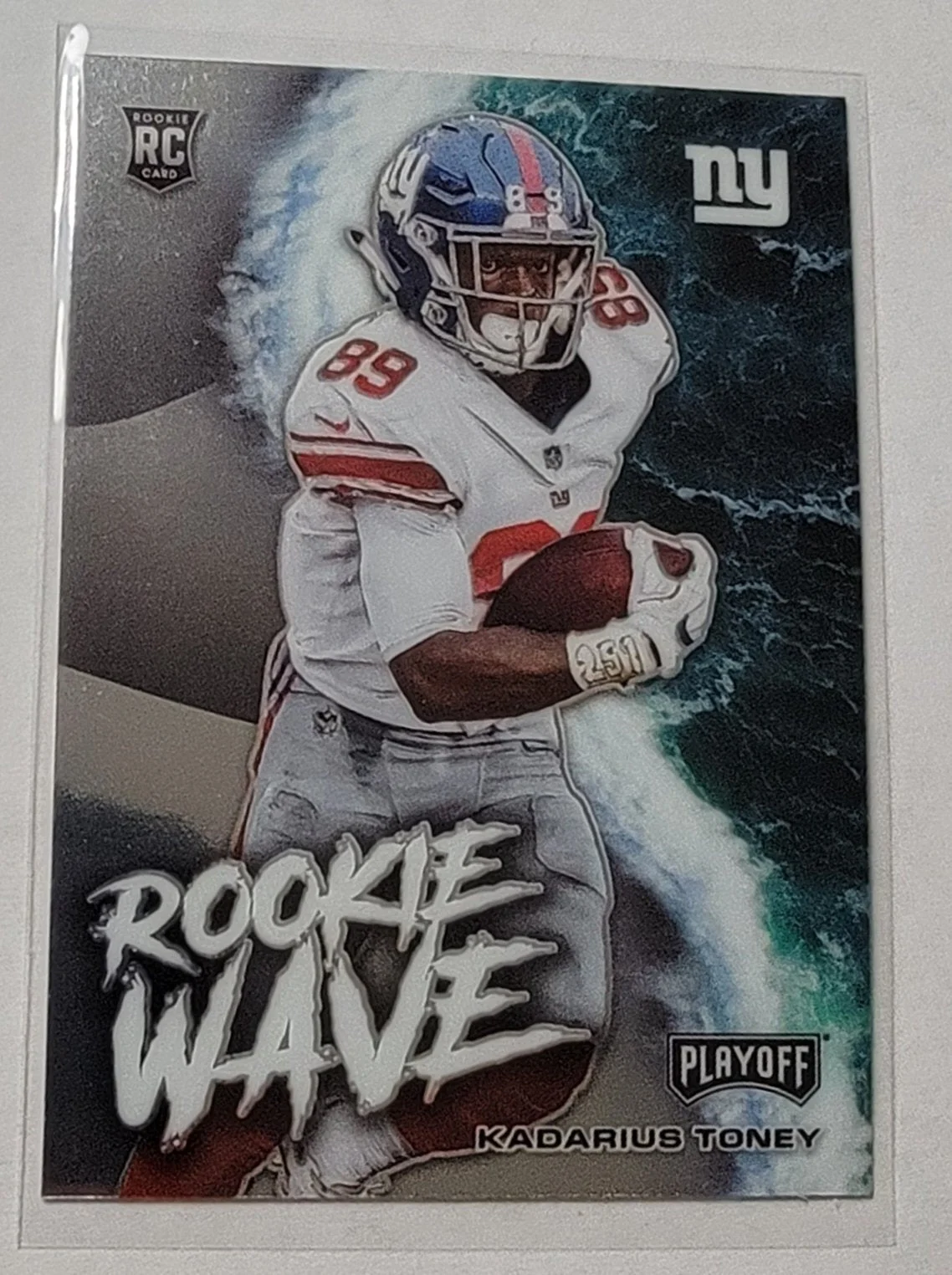 2021 Panini Playoffs Kadarius Toney Rookie Wave New York Giants Football Card AVM1