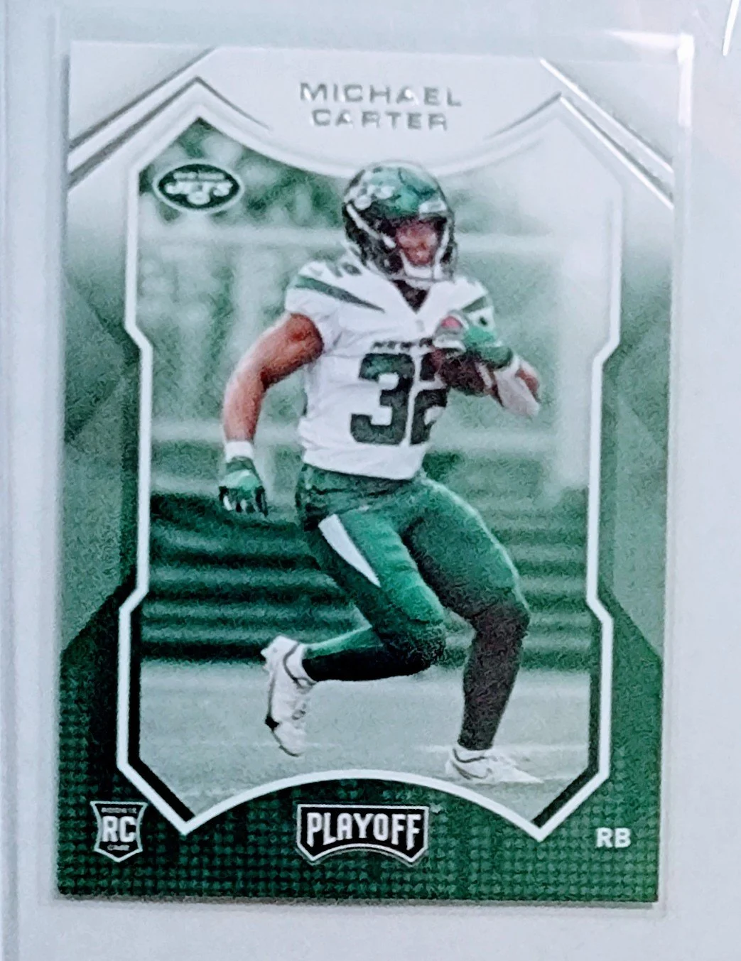 2021 Panini Playoffs Michael Carter New York Jets Rookie Football Card AVM1
