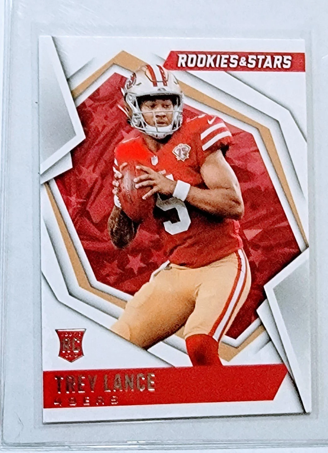2021 Panini Rookies and Star Trey Lance Rookie San Francisco 49ers Football Card AVM1