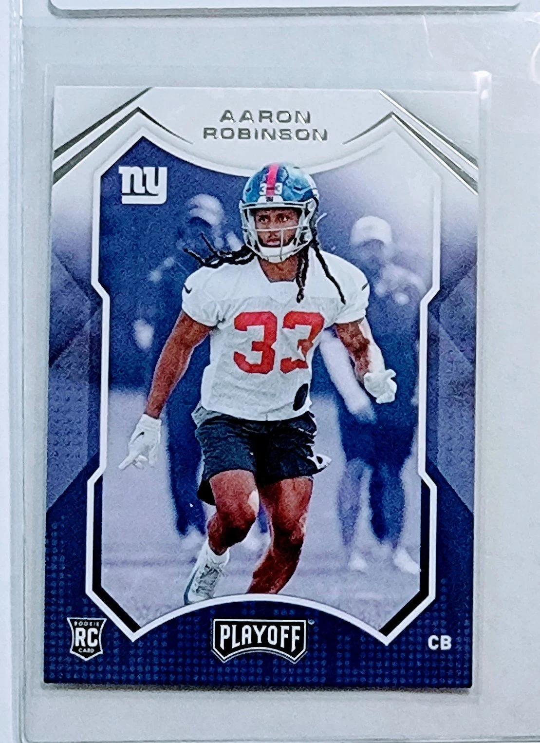 2021 Panini Rookies and Stars Aaron Robinson New York Giants Rookie Football Card AVM1