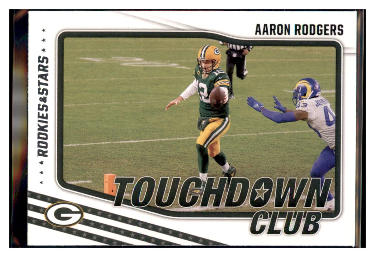 2021 Panini Rookies & Stars Aaron Rodgers Touchdown Club Football Card BMB1B