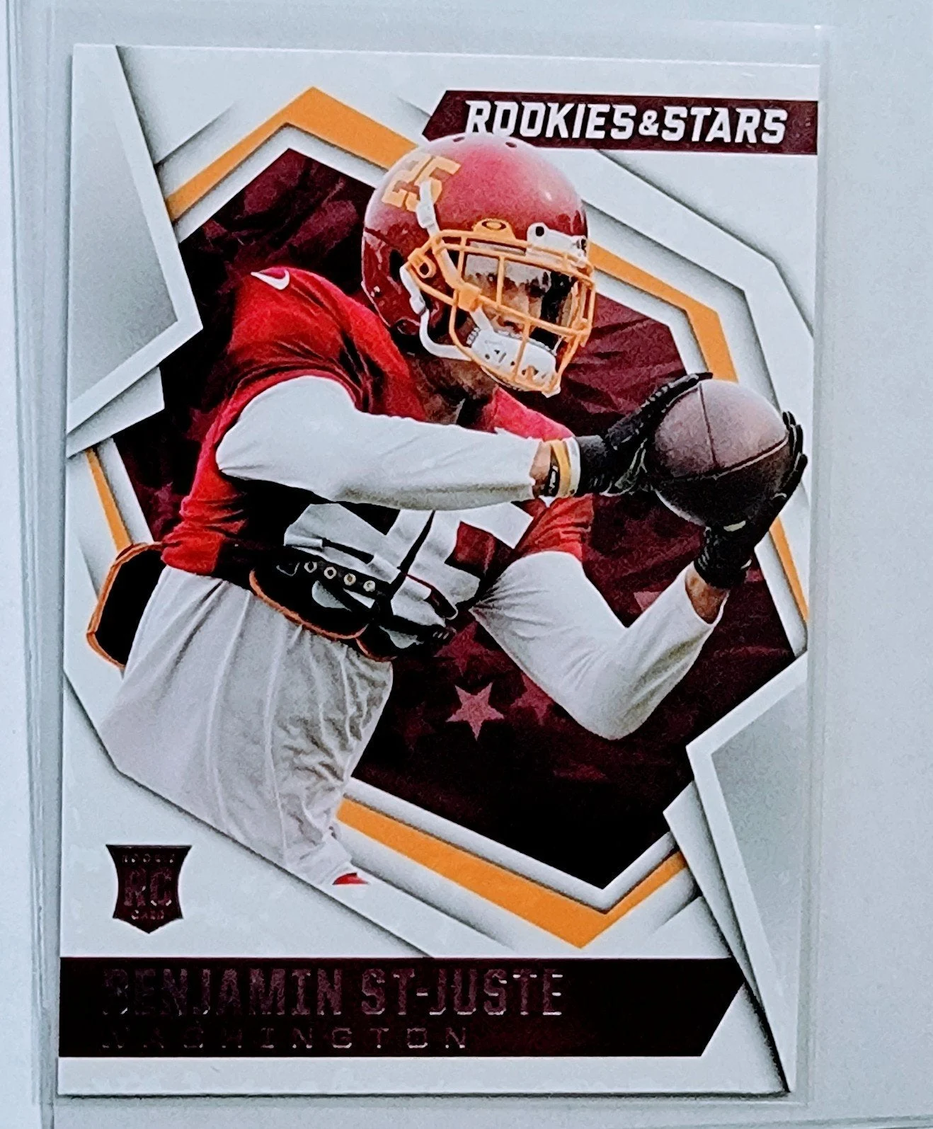 2021 Panini Rookies and Stars Benjamin St-Juste Washington Commanders Rookie Football Card AVM1