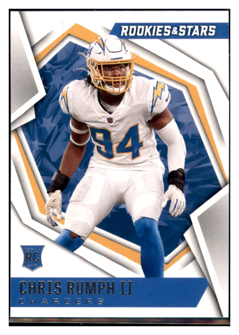 2021 Panini Rookies & Stars Chris Rumph II Los Angeles Chargers #154Football card BMB1B