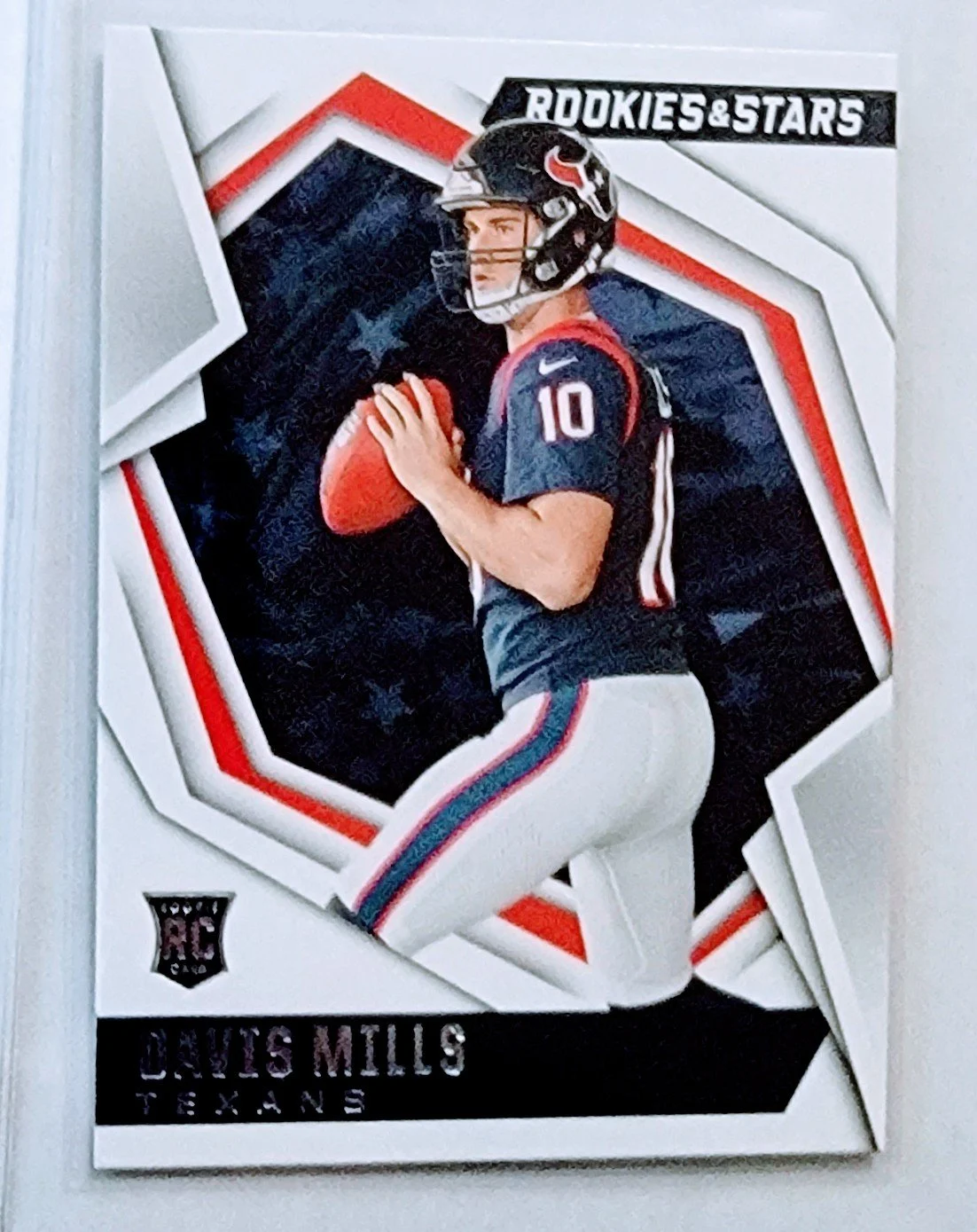 2021 Panini Rookies and Stars Davis Mills Rookie Houston Texans Football Card AVM1