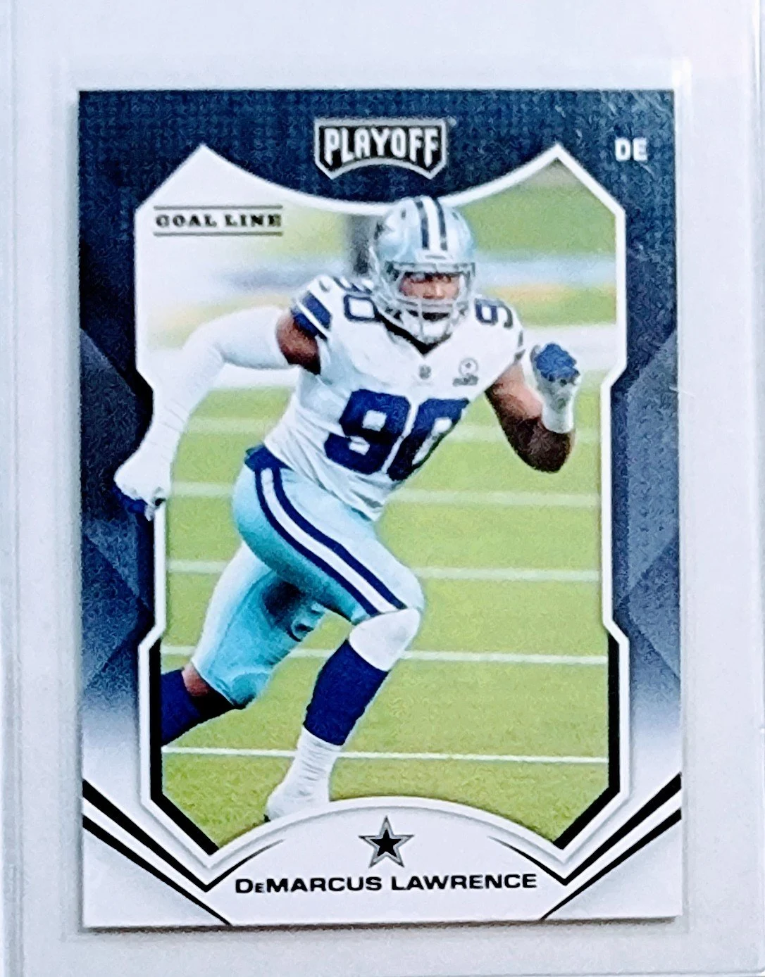 2021 Panini Rookies and Stars DeMarcus Lawrence Goal Line Dallas Cowboys Football Card AVM1