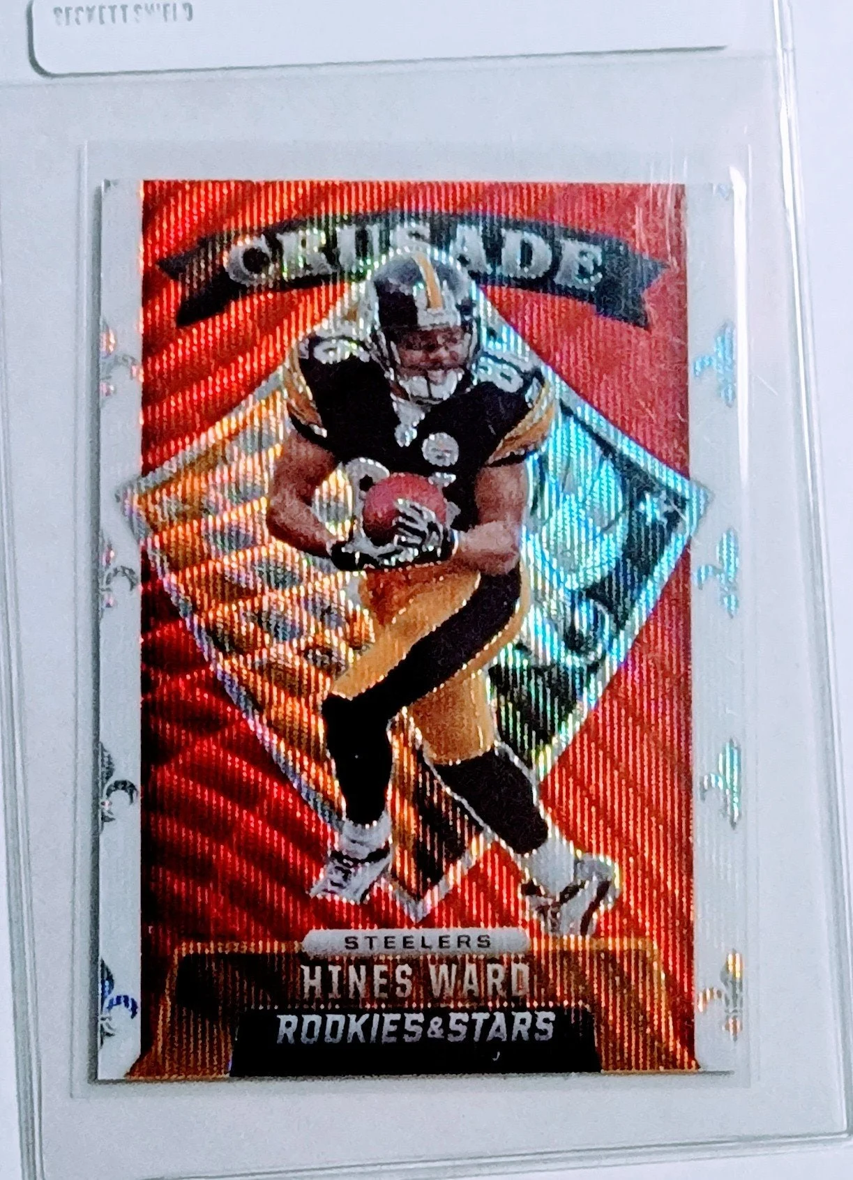 2021 Panini Rookies and Stars Hines Ward Crusade Insert Refractor Pittsburgh Steelers Football Card AVM1