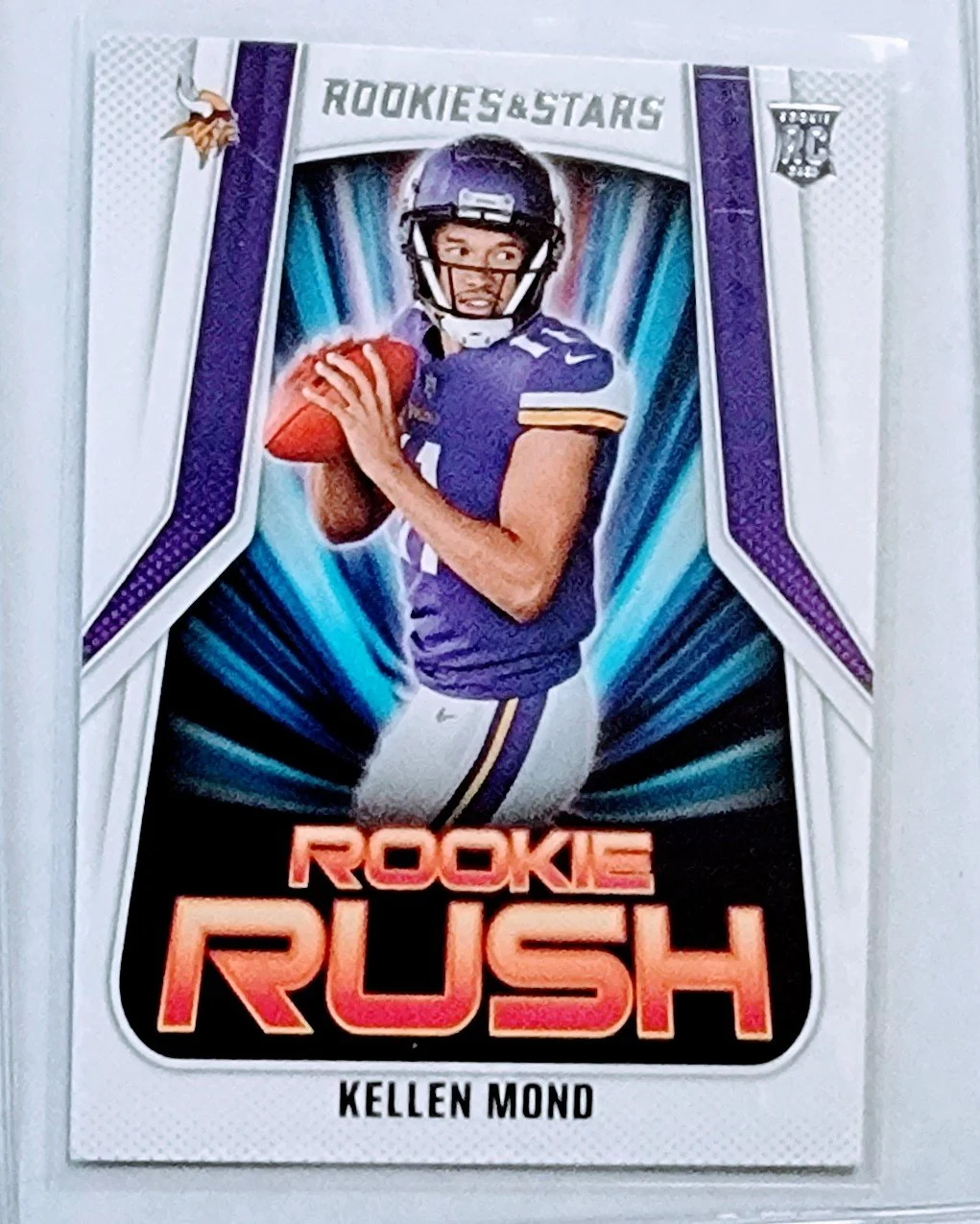 2021 Panini Rookies and Stars Kellen Mond Rookie Rush Minnesota Vikings Football Card AVM1