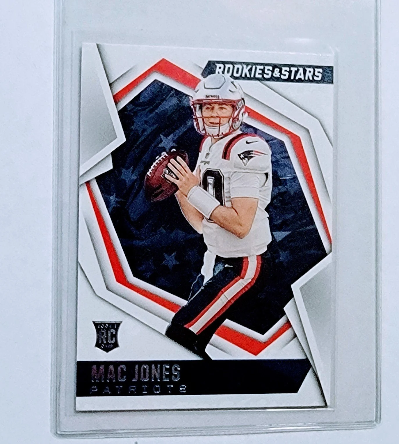 2021 Panini Rookies and Stars Mac Jones New England Patriots Rookie Football Card AVM1