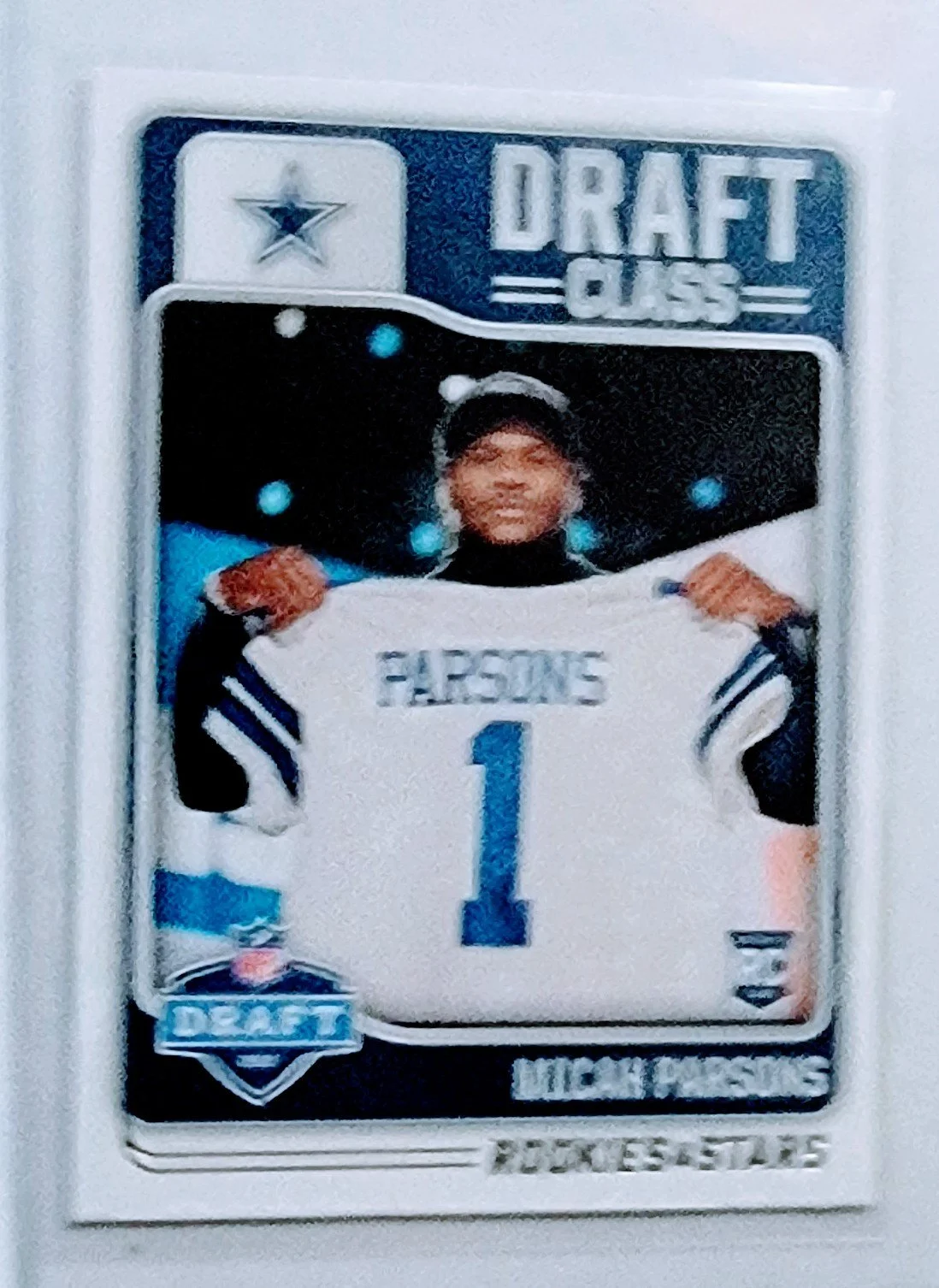 2021 Panini Rookies and Stars Mica Parsons Draft Class Dallas Cowboys Rookie Football Card AVM1