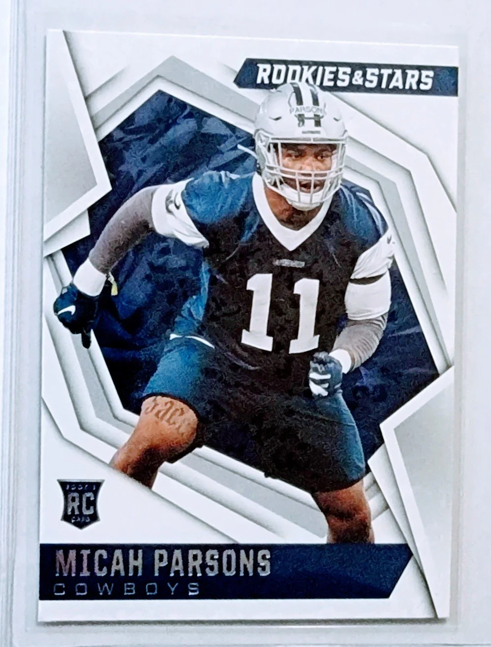 2021 Panini Rookies and Stars Micah Parsons Rookie Dallas Cowboys Football Card AVM1