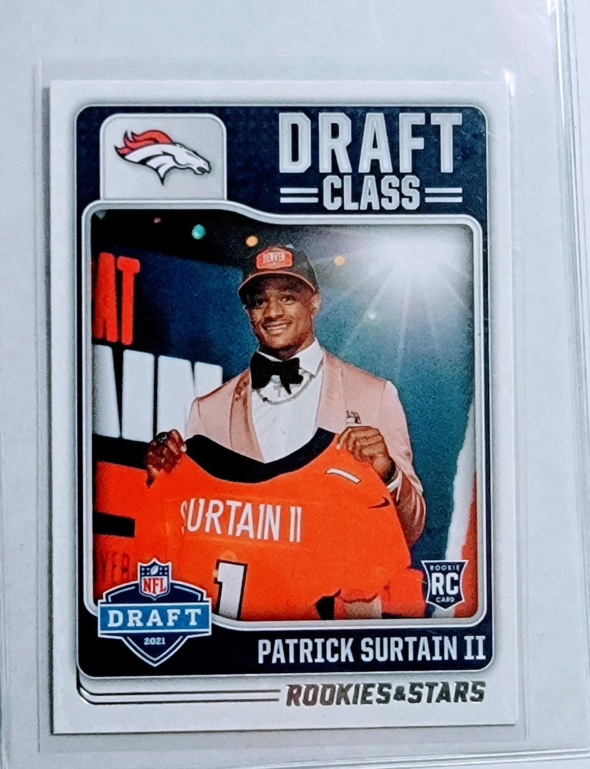 2021 Panini Rookies and Stars Patrick Surtain II Draft Class Denver Broncos Rookie Football Card AVM1