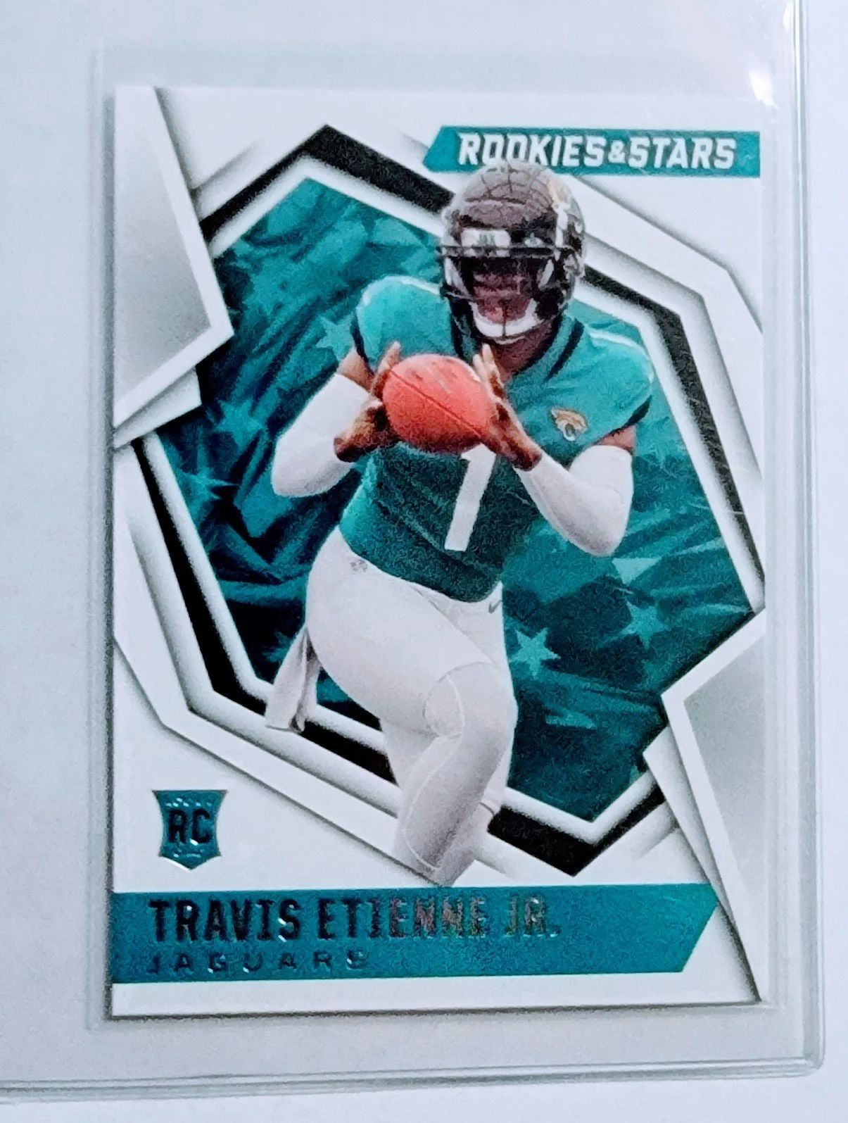 2021 Panini Rookies and Stars Travis Etienne Jr Jacksonville Jaguars Rookie Football Card AVM1