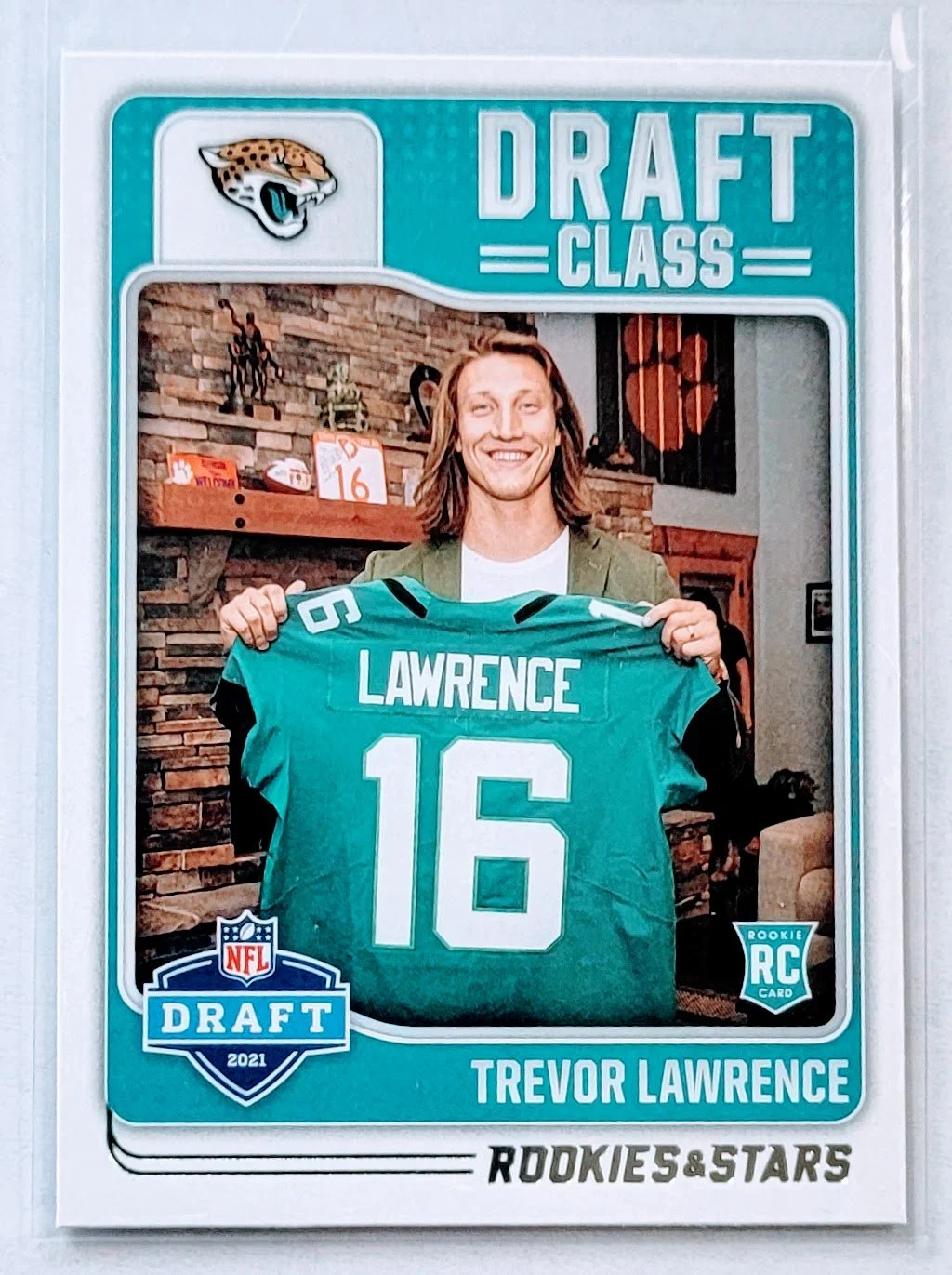 2021 Panini Rookies and Stars Trevor Lawrence Draft Class Jacksonville Jaguars Rookie Football Card AVM1