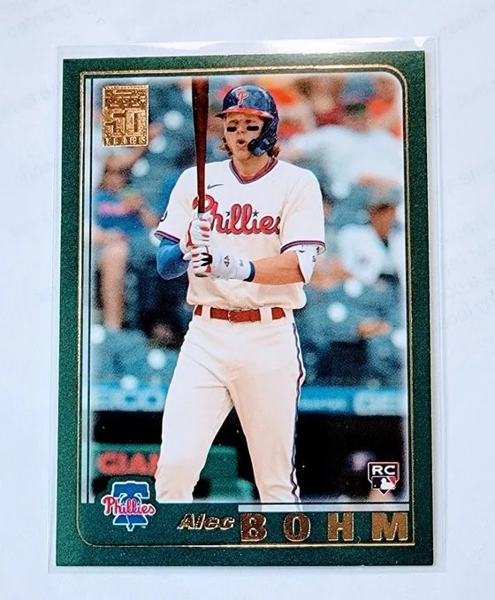 2021 Topps Archives Alec Bohm 2001 Rookie Baseball Trading Card SMCB1