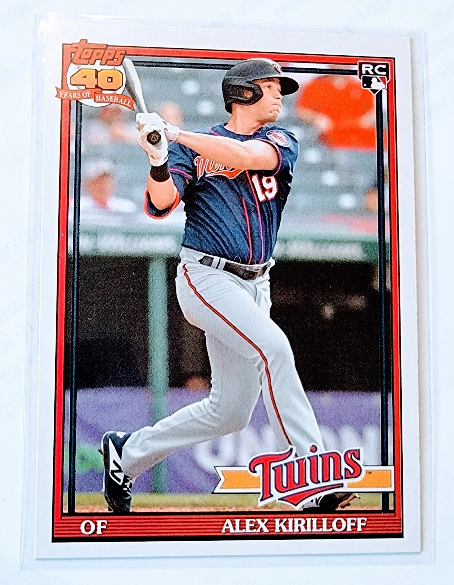 2021 Topps Archives Alex Kirilloff 1991 Rookie Baseball Trading Card SMCB1