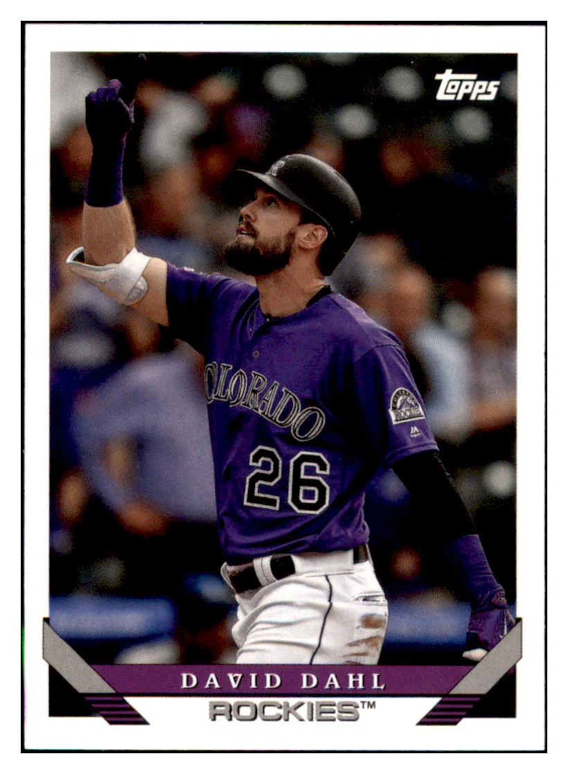 2021 Topps Archives David Dahl Colorado Rockies # Baseball Card DBT1A