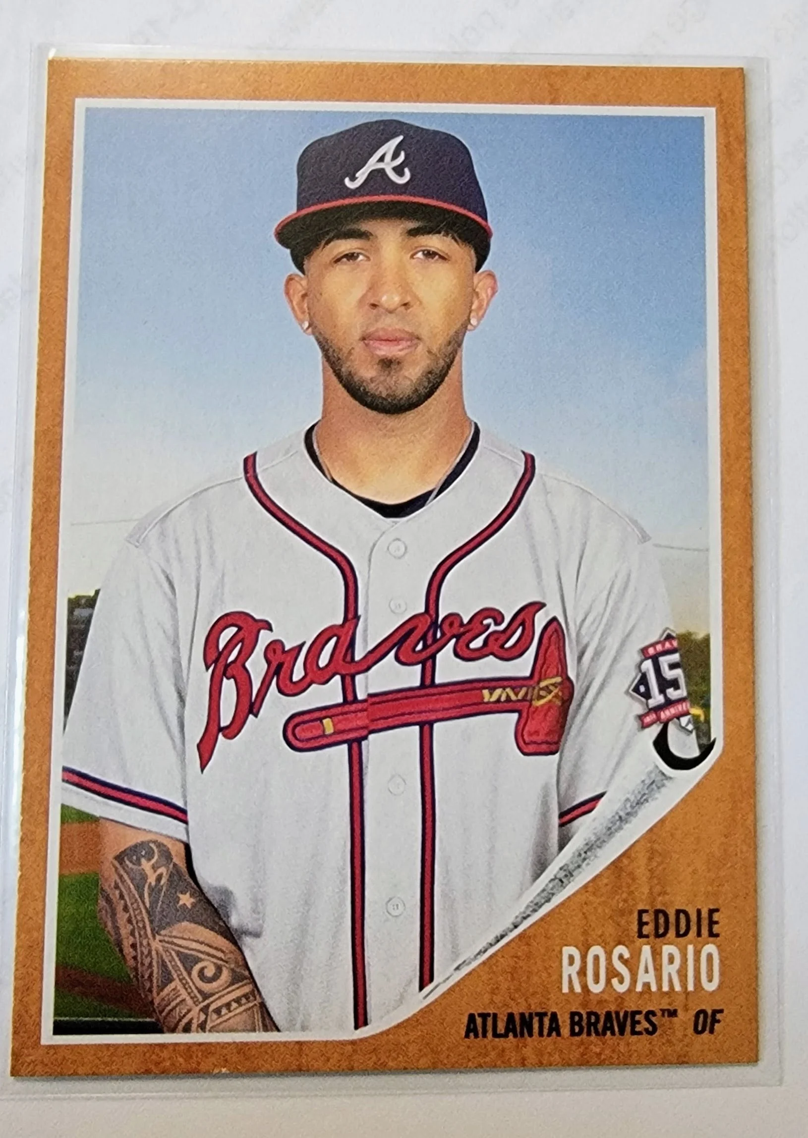 2021 Topps Archives Eddie Rosario 1962 Baseball Trading Card SMCB1