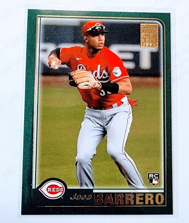 2021 Topps Archives Jose Barrero 2001 Rookie Baseball Trading Card SMCB1