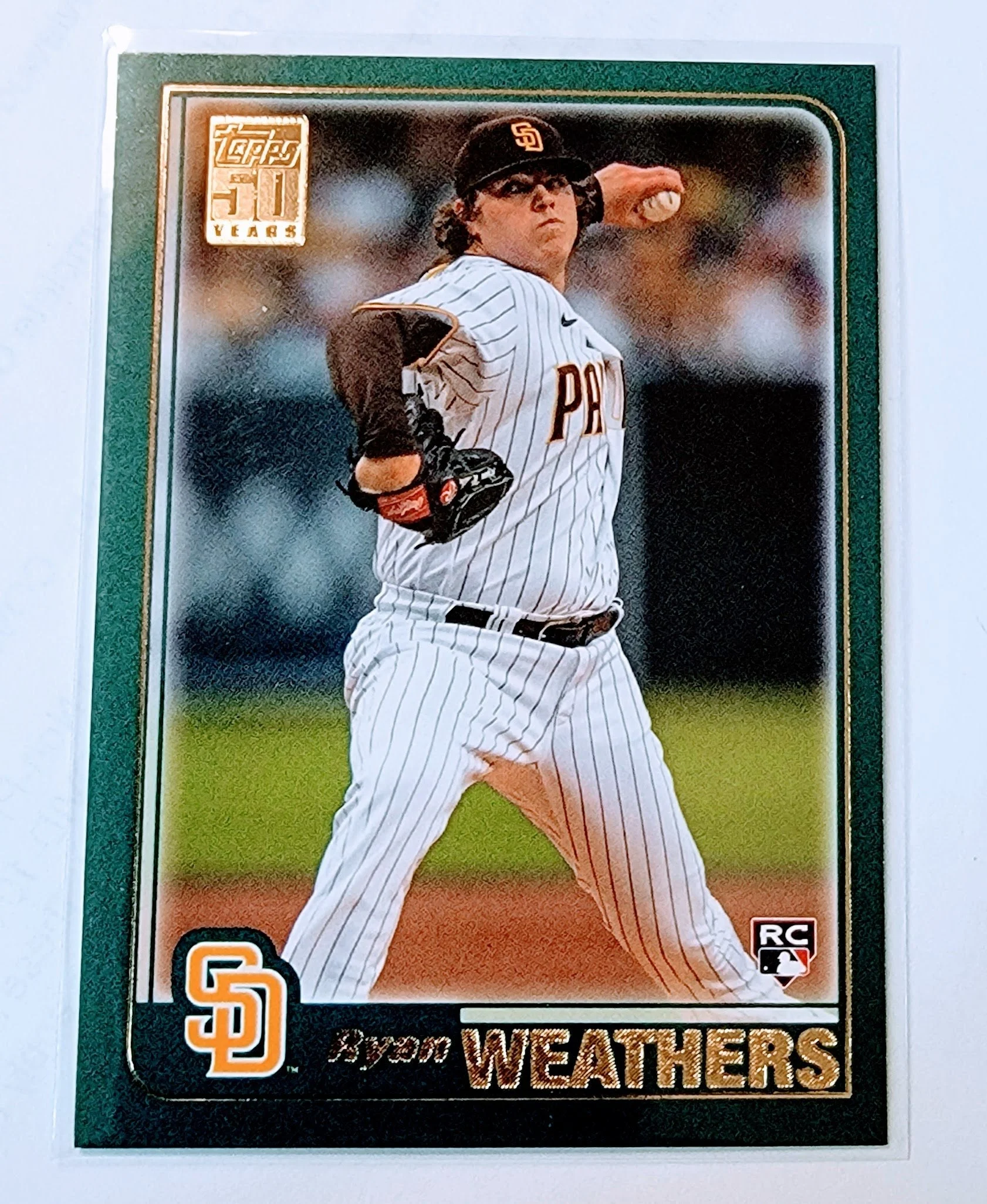 2021 Topps Archives Ryan Weathers 2001 Baseball Trading Card SMCB1