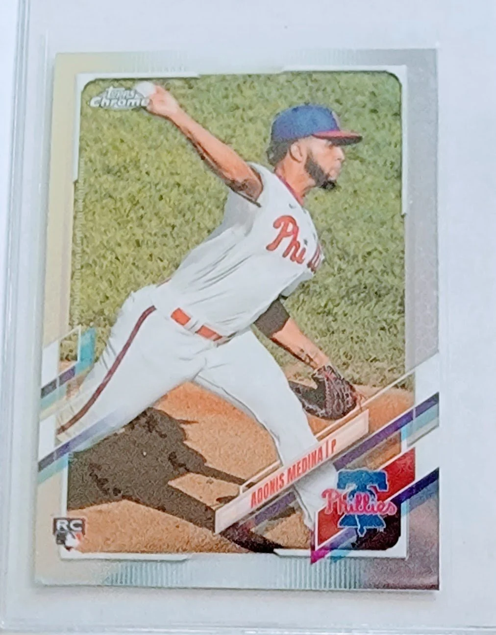 2021 Topps Chrome Adonis Medina Rookie Baseball Card TPTV