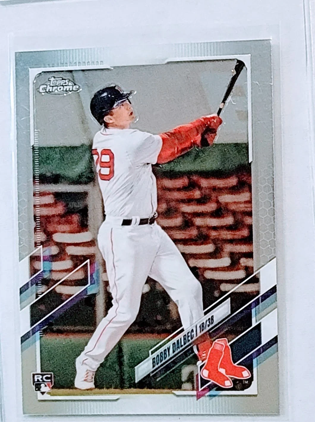2021 Topps Chrome Bobby Dalbec Rookie Baseball Trading Card TPTV