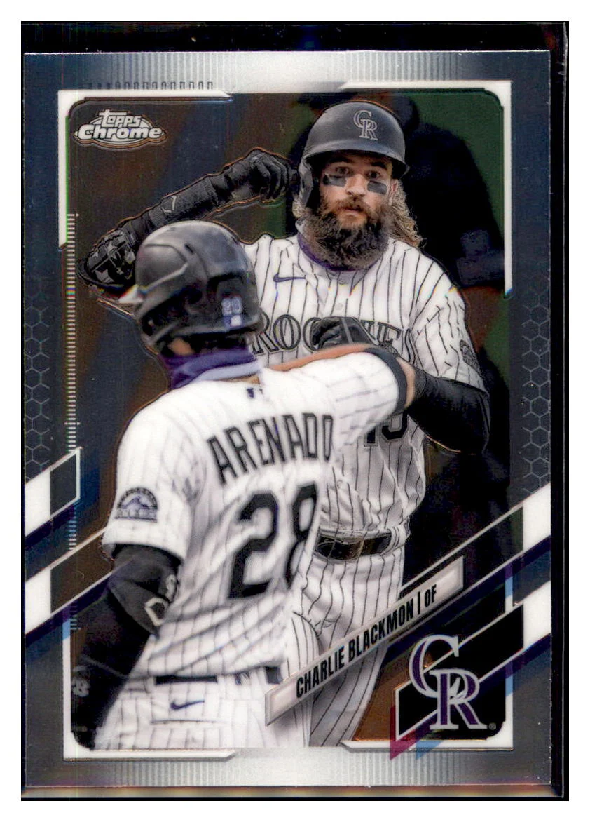 2021 Topps Chrome Charlie Blackmon Colorado Rockies #67 Baseball card BMB1C
