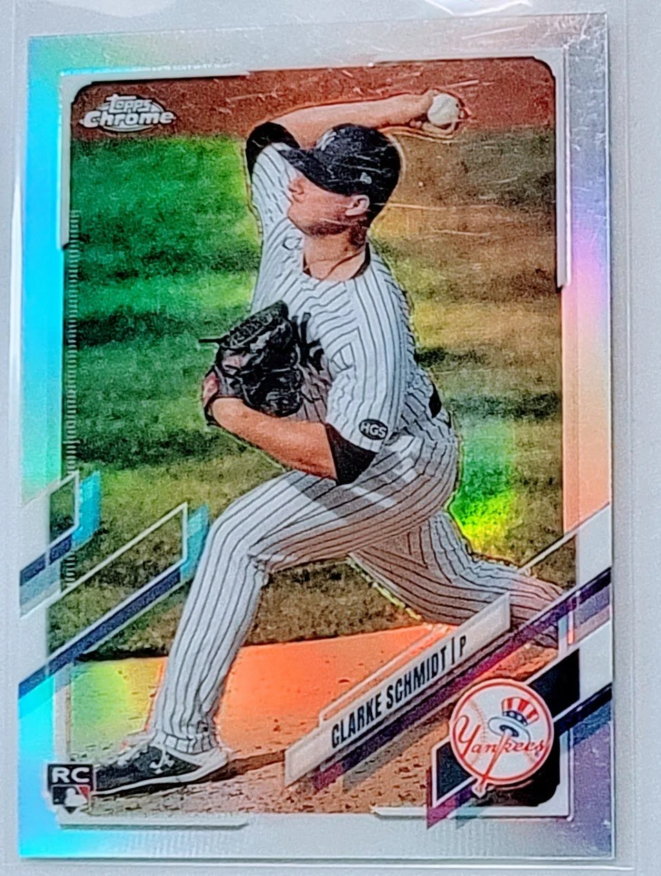 2021 Topps Chrome Clarke Schmidt Rookie Refractor Baseball Trading Card TPTV