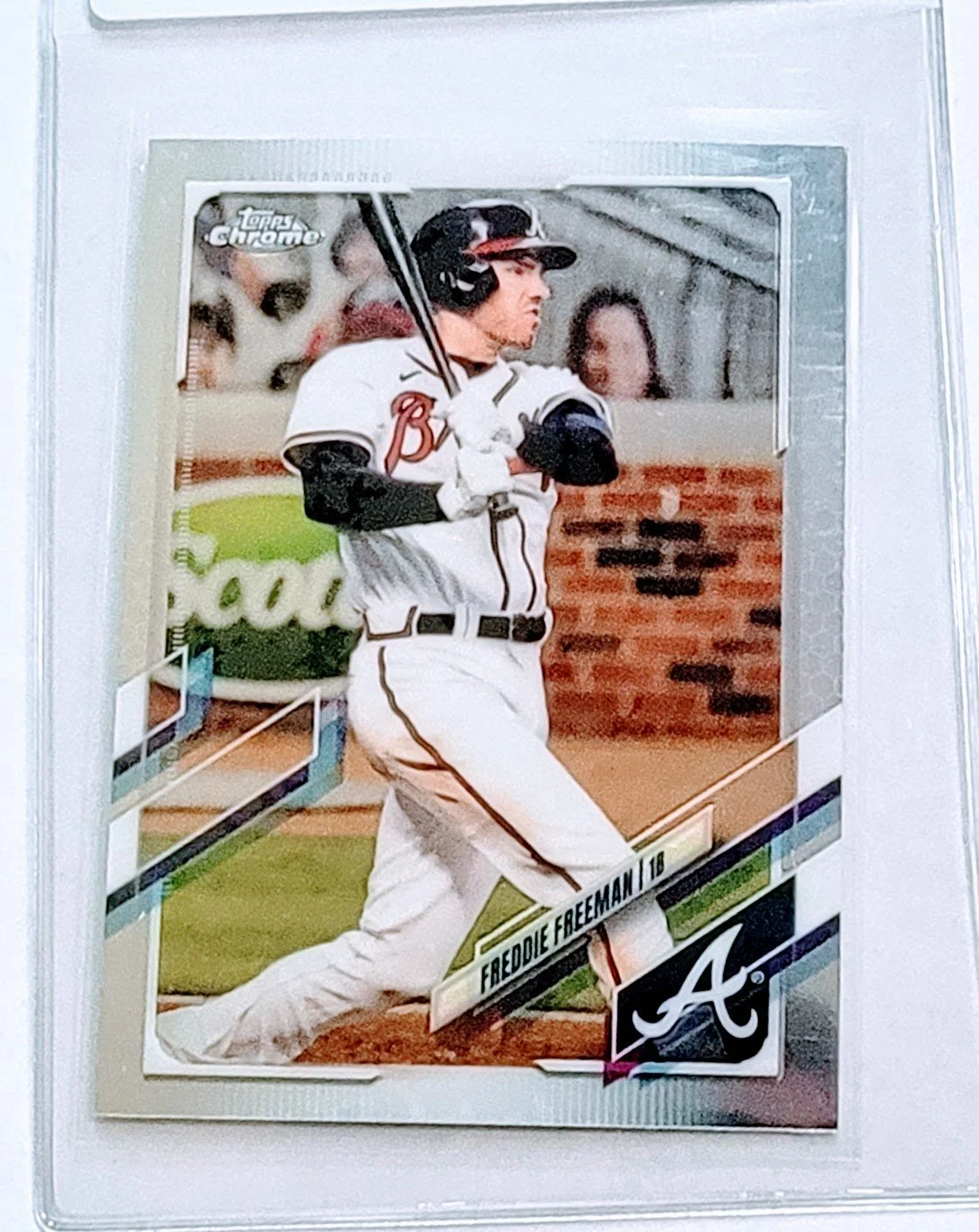 2021 Topps Chrome Freddie Freeman Baseball Card TPTV