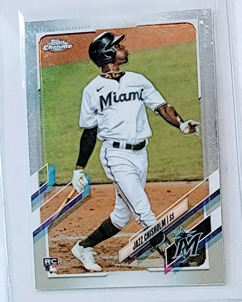 2021 Topps Chrome Jazz Chisolm Rookie Baseball Trading Card TPTV