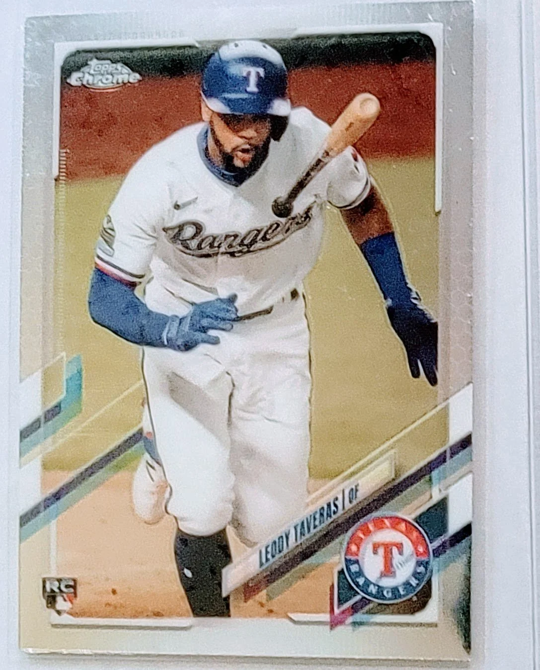 2021 Topps Chrome Leody Taveras Rookie Baseball Card TPTV