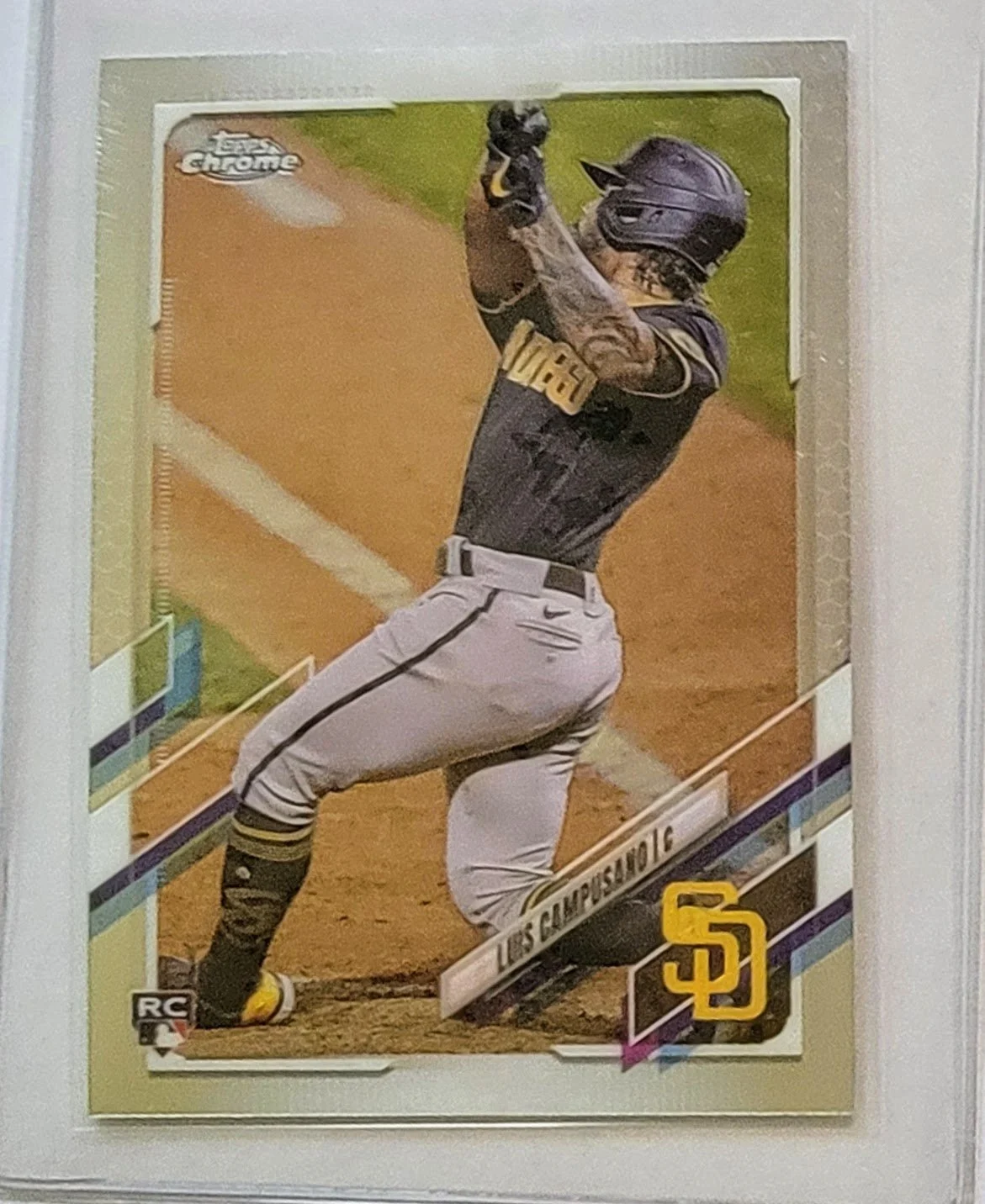 2021 Topps Chrome Luis Campusano Rookie Baseball Card TPTV