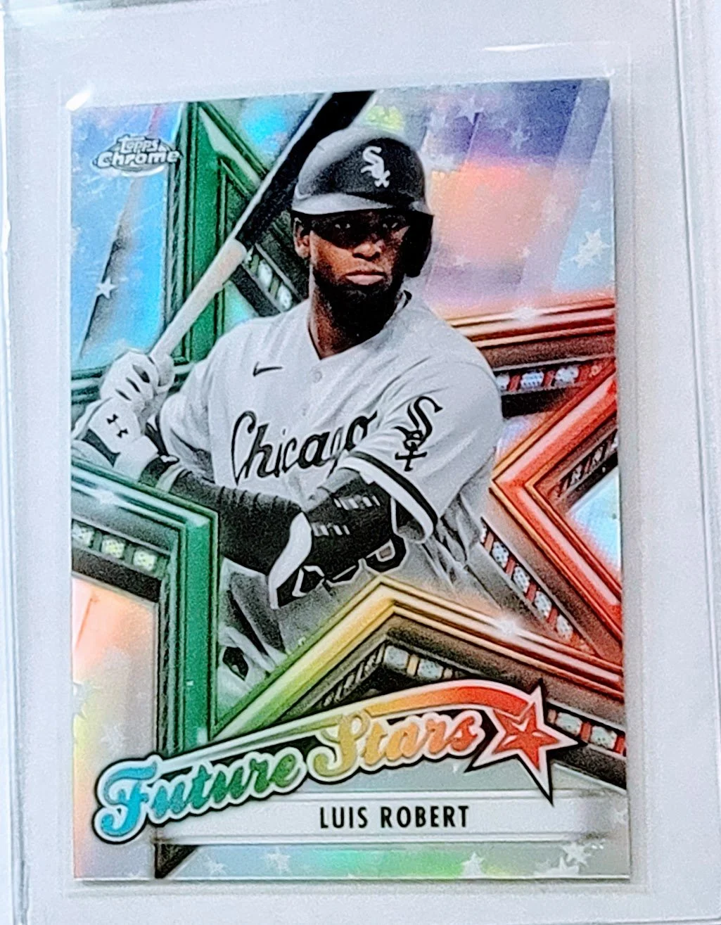 2021 Topps Chrome Luis Robert Future Stars Refractor Baseball Card TPTV