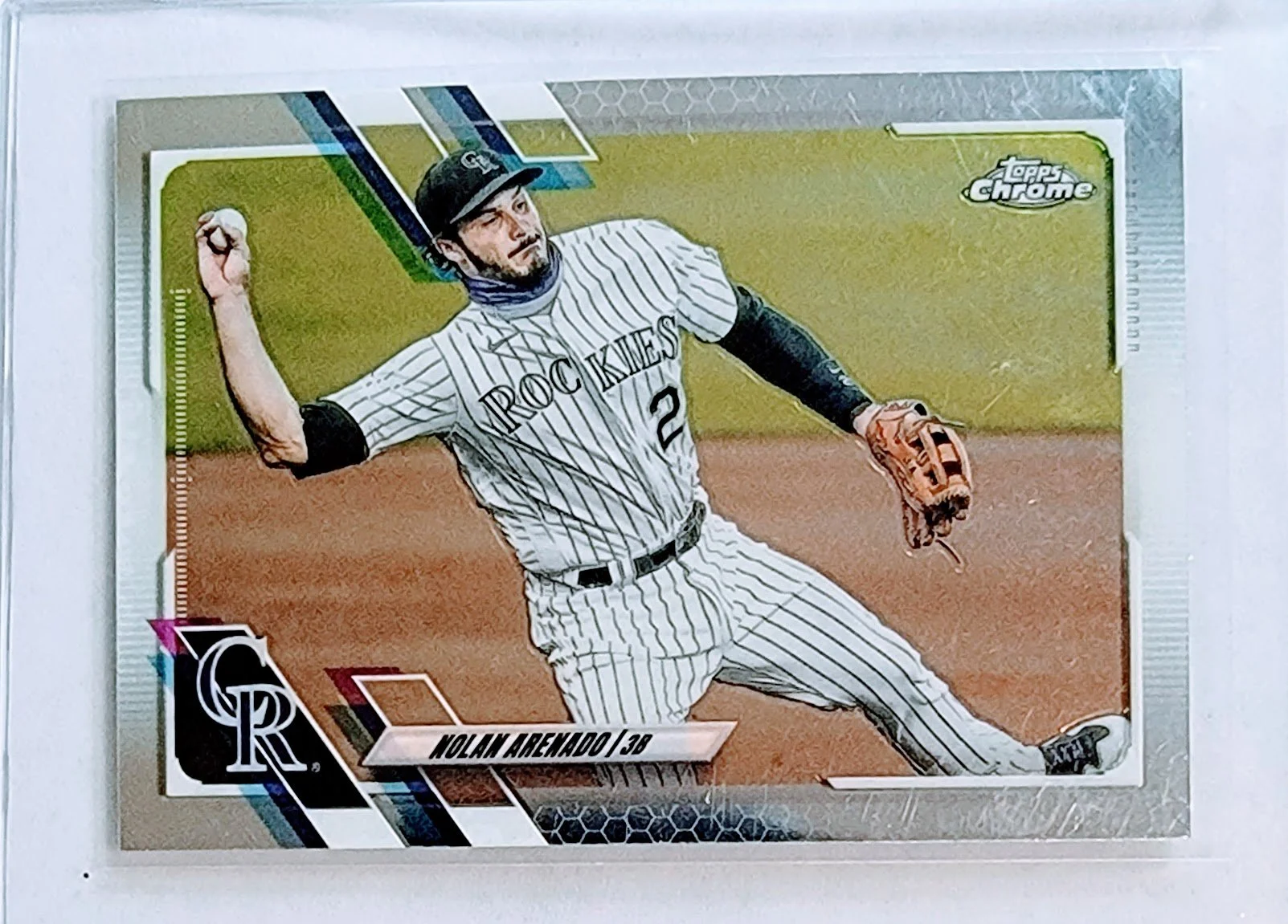 2021 Topps Chrome Nolan Arenado Baseball Trading Card TPTV
