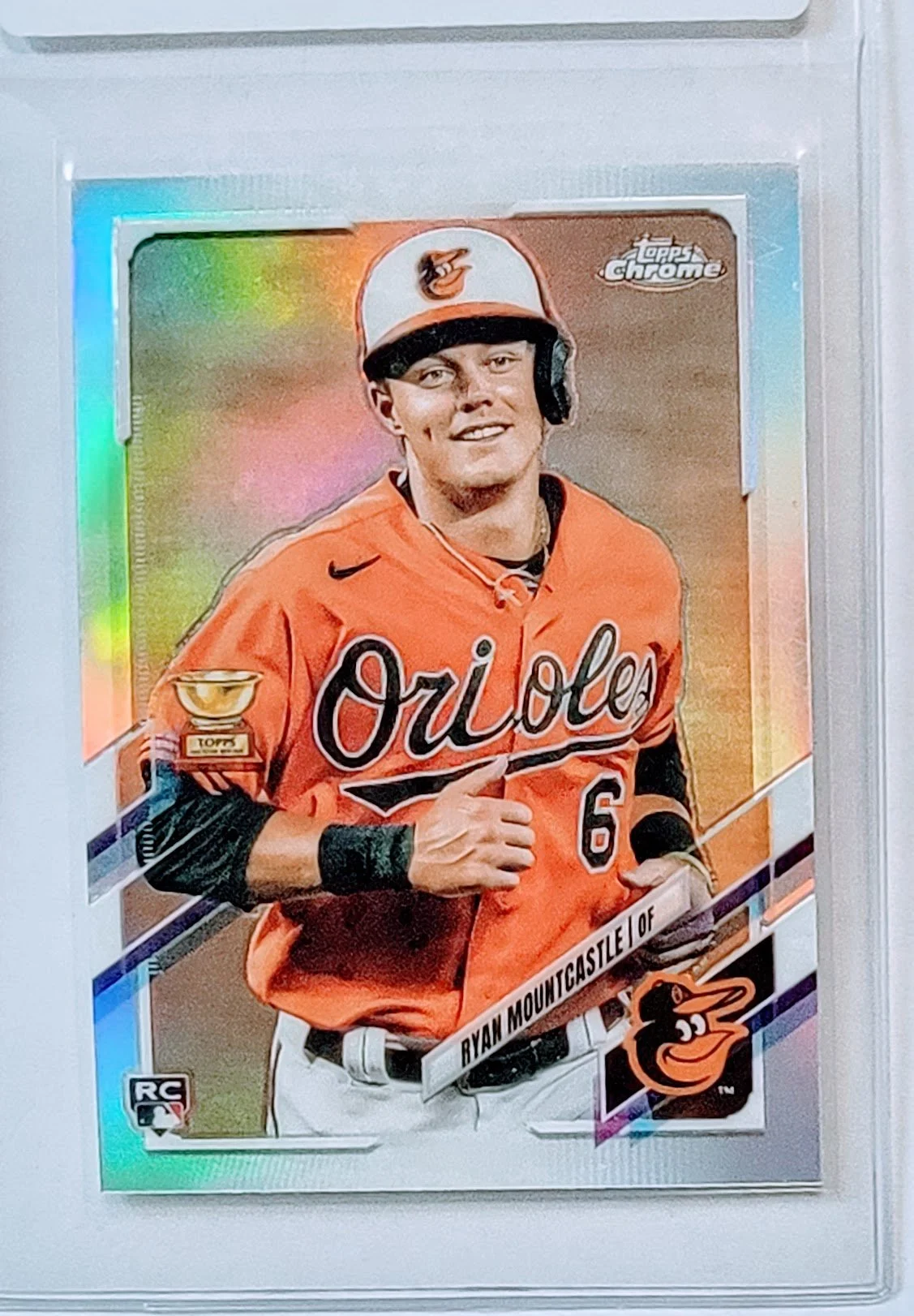 2021 Topps Chrome Ryan Mountcastle All Star Rookie Refractor Baseball Trading Card TPTV