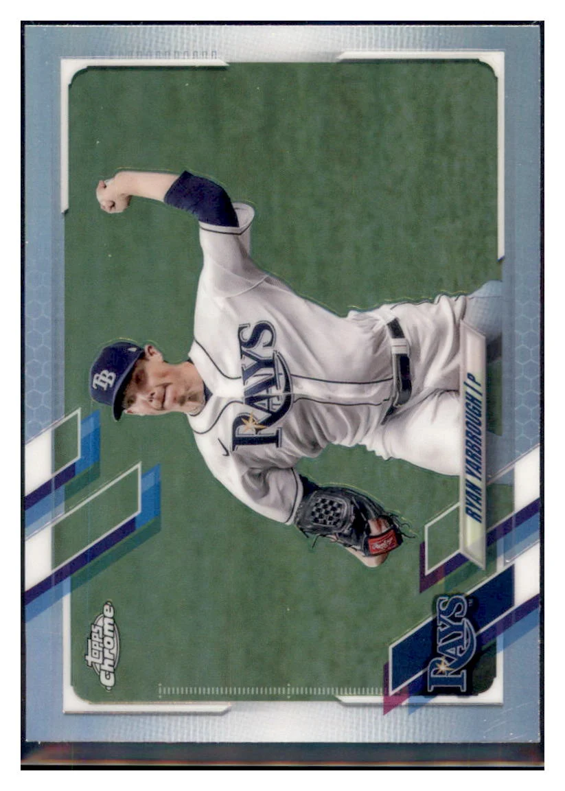2021 Topps Chrome Ryan Yarbrough Tampa Bay Rays #175 Baseball card BMB1C