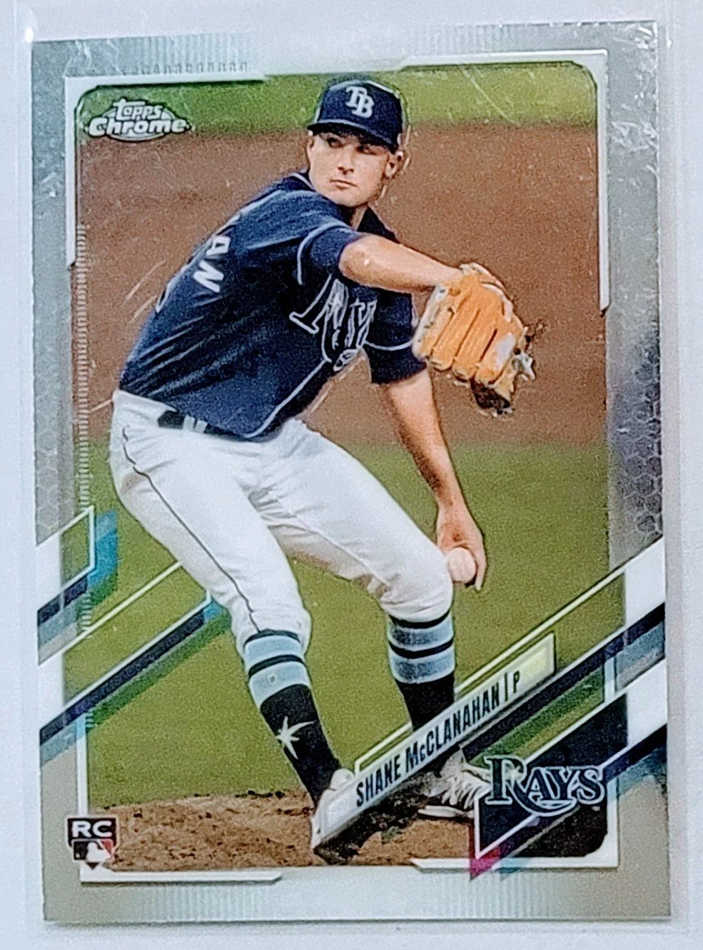 2021 Topps Chrome Shane McClanahan Rookie Baseball Trading Card TPTV