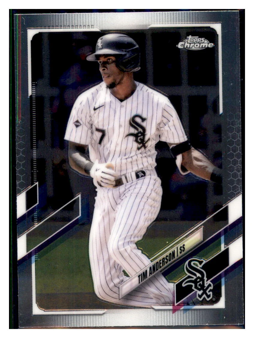 2021 Topps Chrome Tim Anderson Chicago White Sox Baseball Card MLSB1