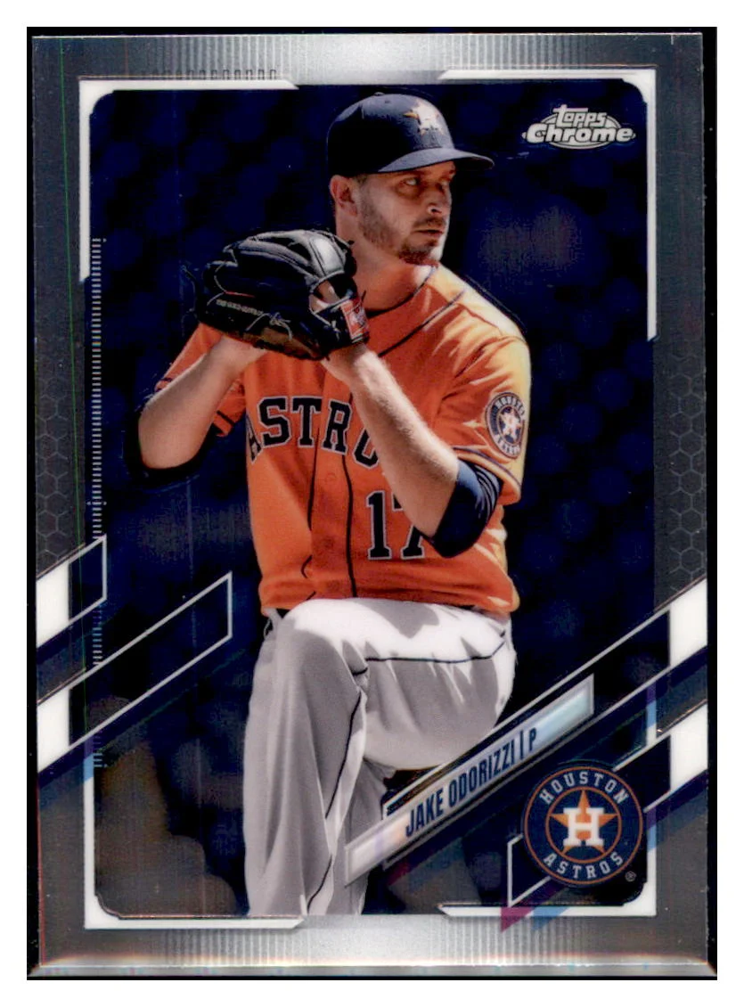2021 Topps Chrome Update Jake Odorizzi Houston Astros #USC21 Baseball Card SLBT1_1b