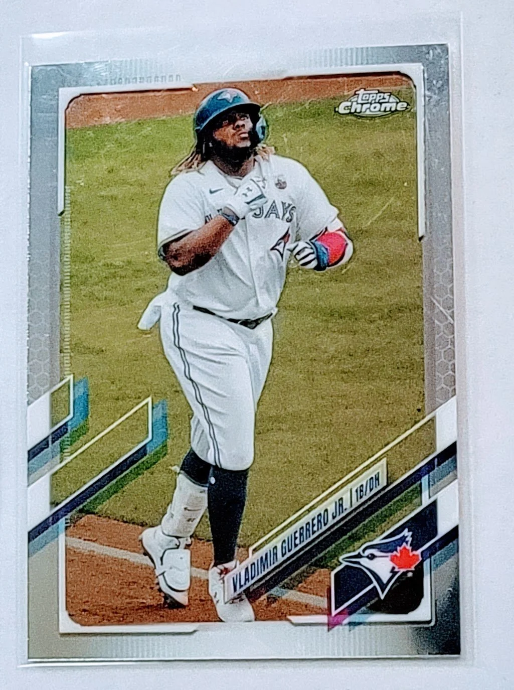 2021 Topps Chrome Vladimir Guerrero Jr Baseball Trading Card TPTV