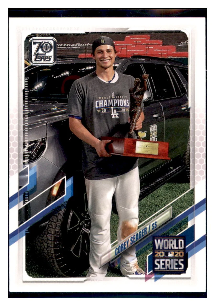 2021 Topps Corey Seager Los Angeles Dodgers World Series #198 Baseball Card  GMMGB