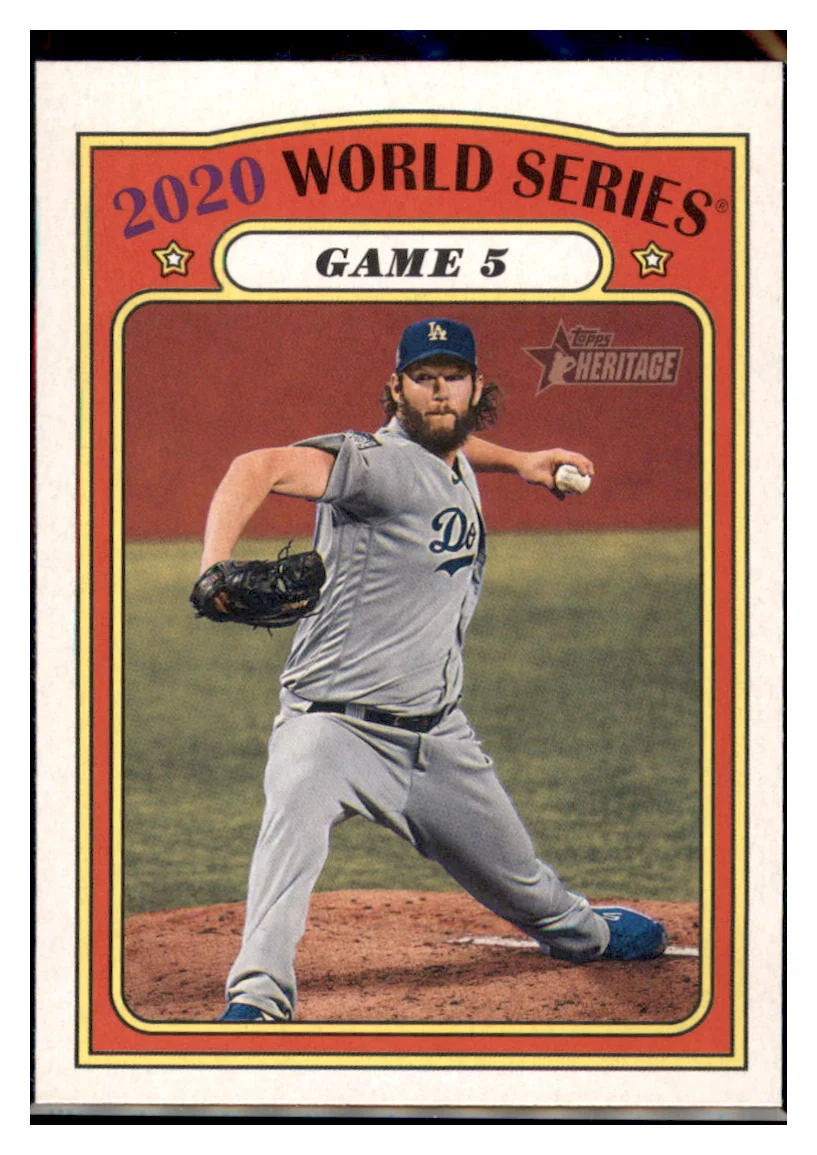 2021 Topps Heritage 2020 World Series - Game 5 Los Angeles Dodgers #29 Baseball Card GMMGB