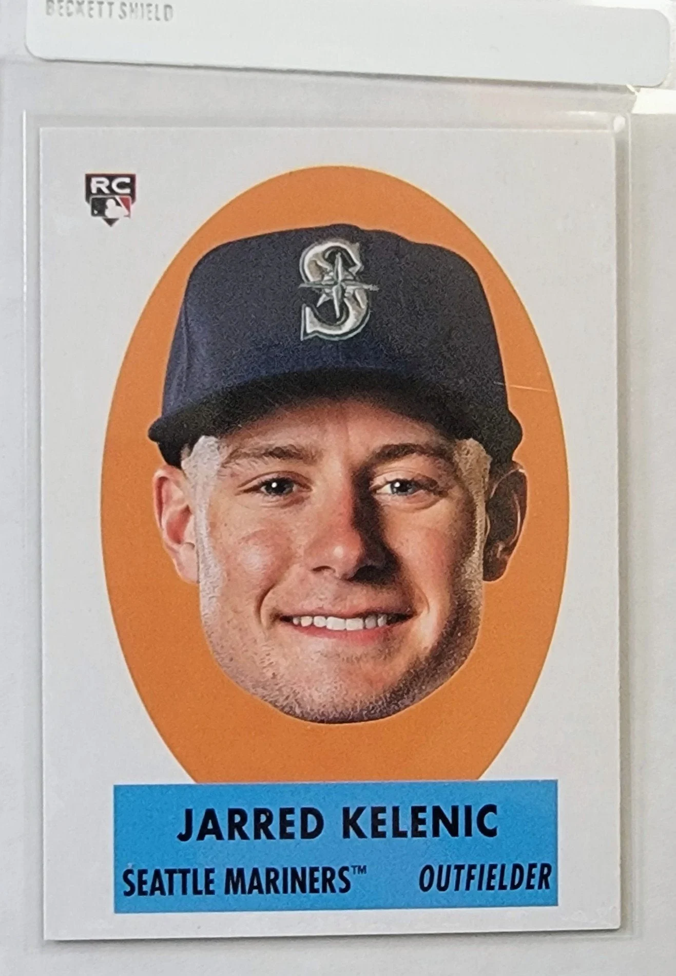 2021 Topps Heritage Jarred Kelenic Portrait Rookie Baseball Card