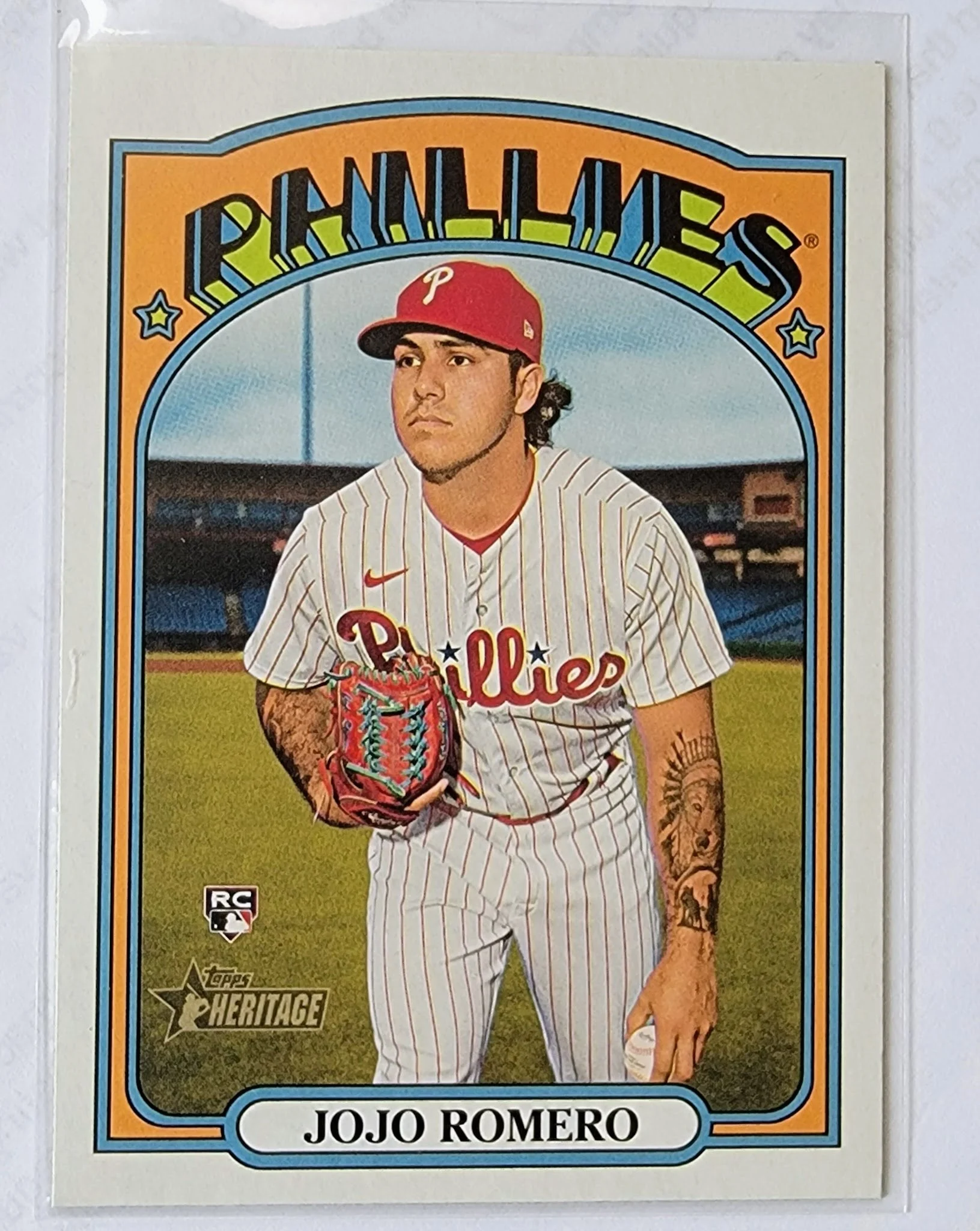 2021 Topps Heritage Jojo Romero Rookie Baseball Trading Card MCSC1