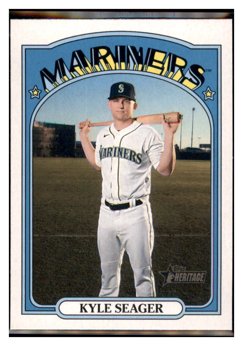 2021 Topps Heritage Kyle Seager Seattle Mariners Collectible Baseball Trading CardGMMGA