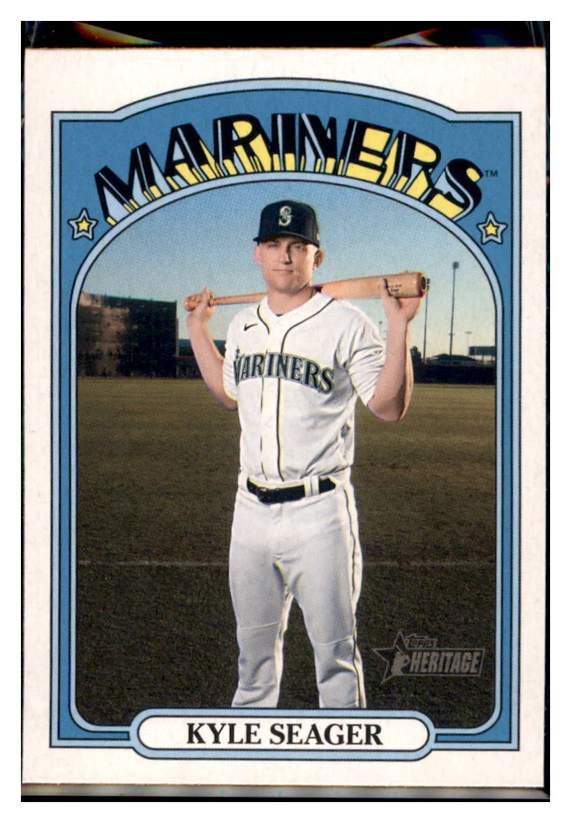 2021 Topps Heritage Kyle Seager Seattle Mariners Collectible MLB Baseball CardGMMGA_1a