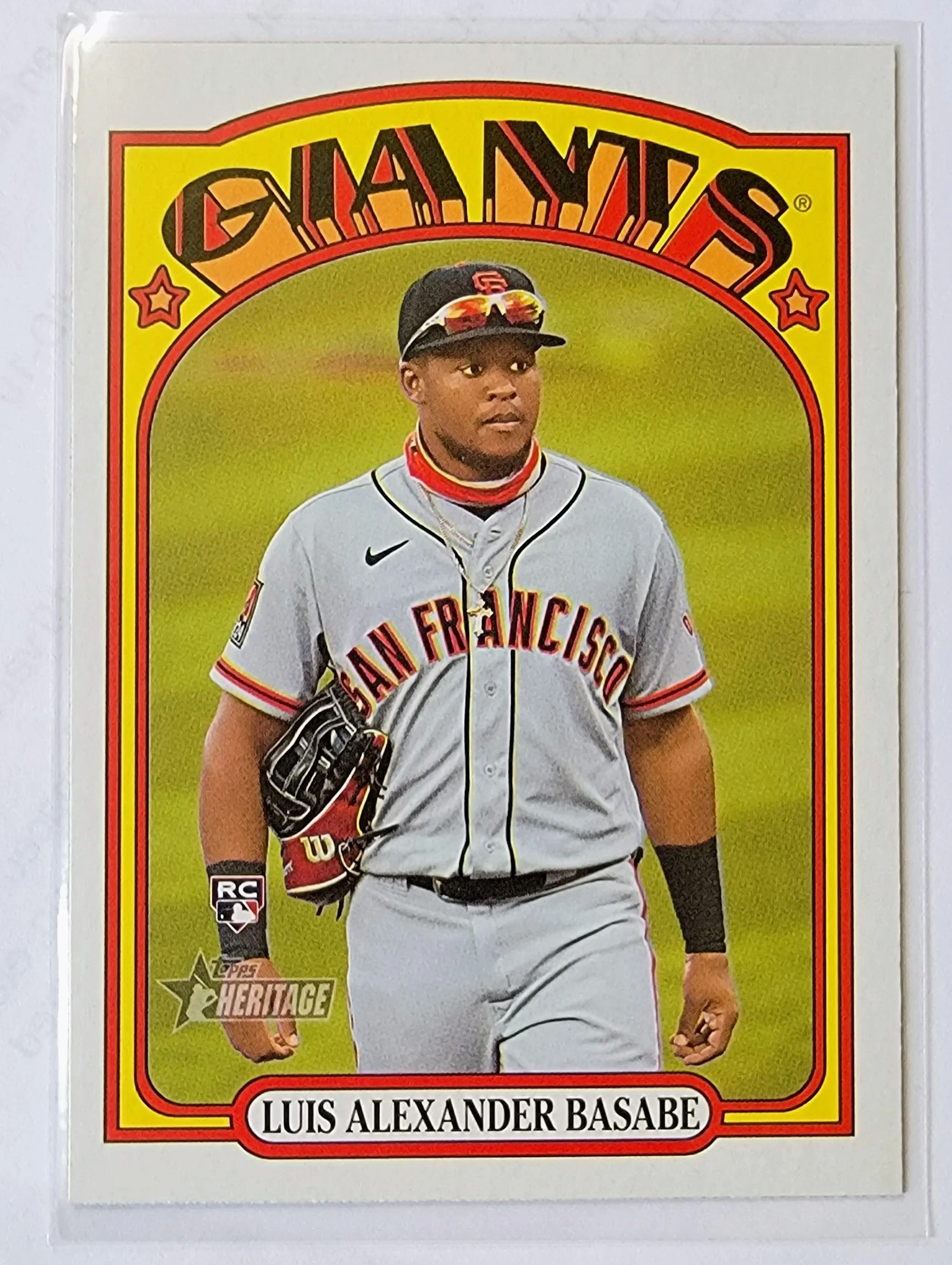 2021 Topps Heritage Luis Alexander Basabe Rookie Baseball Trading Card MCSC1