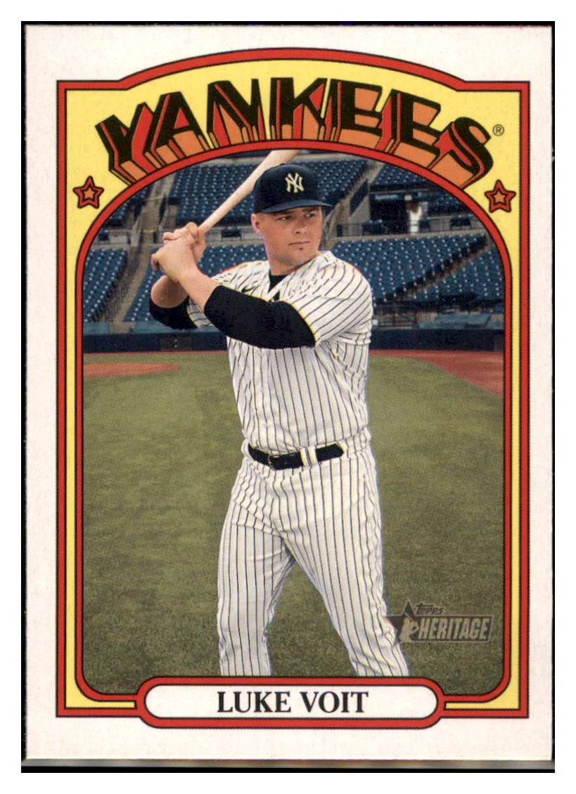 2021 Topps Heritage Luke Voit New York Yankees #274 Baseball Card GMMGB