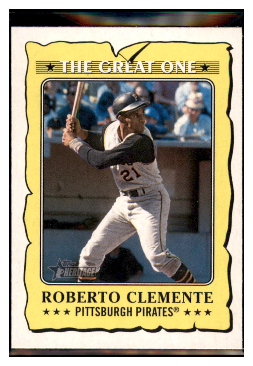 2021 Topps Heritage Roberto Clemente The Great One Pittsburgh Pirates Baseball Card GMMGA
