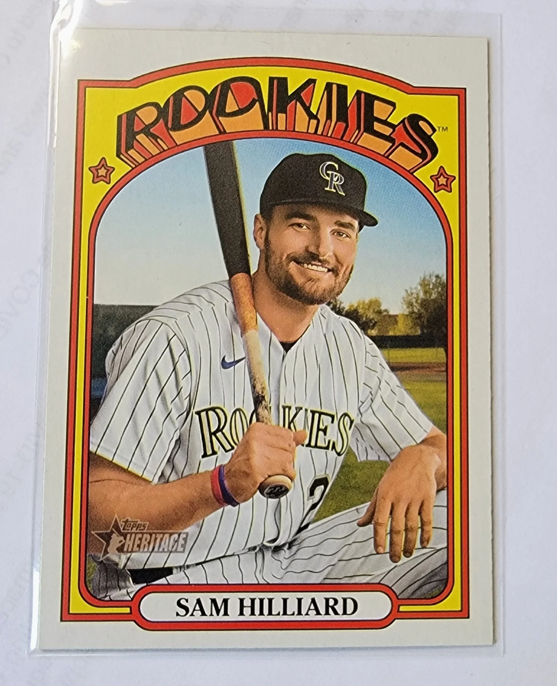 2021 Topps Heritage Sam Hilliard Baseball Trading Card MCSC1