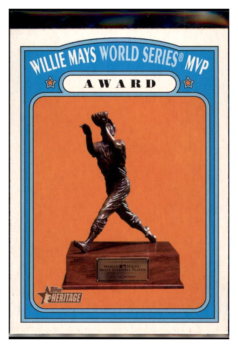 2021 Topps Heritage Willie Mays World Series MVP Award #367 Baseball Card GMMGB